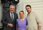 Sportminister Joachim Herrmann, Anne Haug und Felix Neureuther