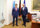 Innenminister Joachim Herrmann und Mohit Yadav