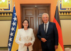 Innenminister Joachim Herrmann und Bürgermeisterin Benjamina Karić von Sarajewo