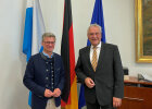 Landrat Sibler und Innenminister Herrmann