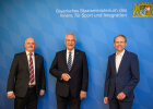 Rainer Pechtold, Innenminister Joachim Herrmann und Bernhard Stiedl