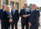  Innenminister Joachim Herrmann mit Bundespräsident Dr. Frank-Walter Steinmeier und Bundesinnenministerin Nancy Faeser sowie Staatsminister Dr. Florian Herrmann bei der Gedenkveranstaltung 