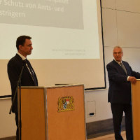Innenminister Joachim Herrmann und Justizminister Georg Eisenreich 