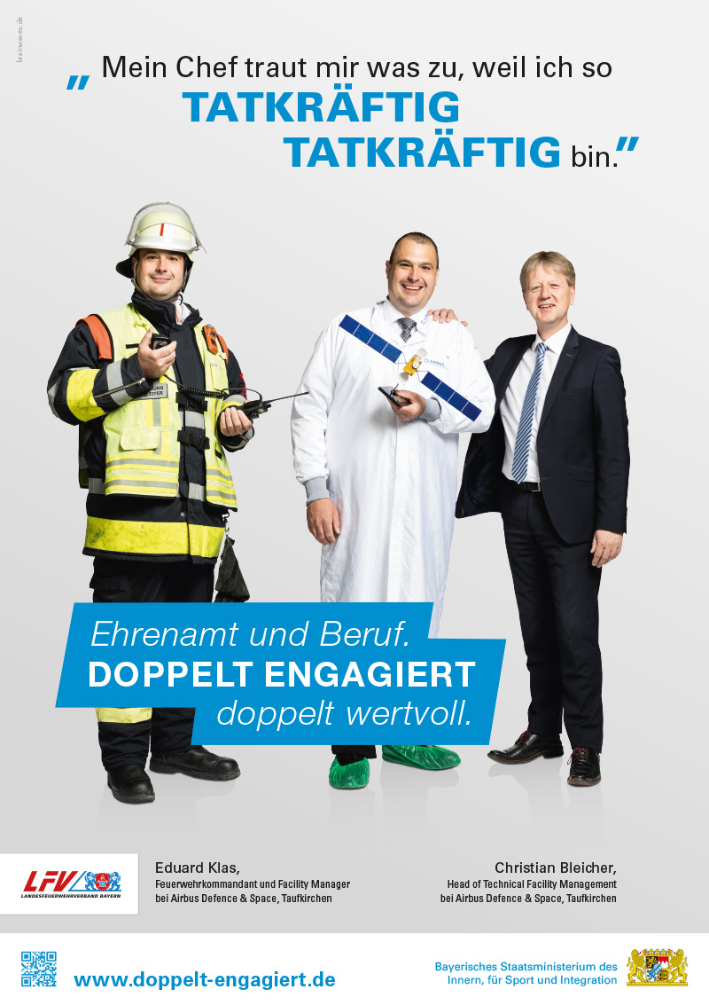 Doppelt Engagiert Plakat A1 Hoch Lfv Airbus