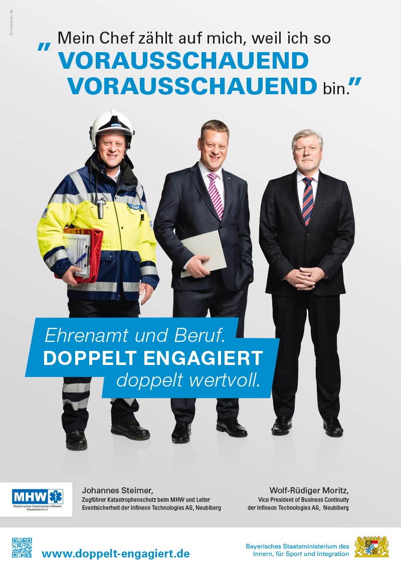 Doppelt Engagiert Plakat A1 Hoch Mhw