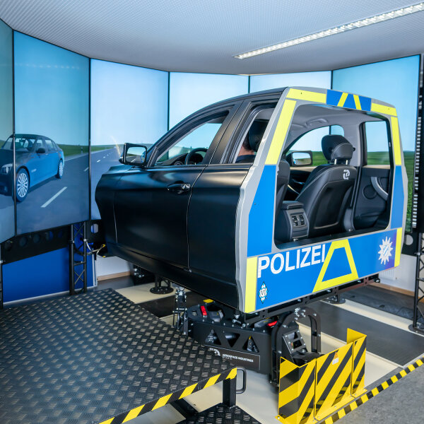 Fahrsimulator für Polizeischüler