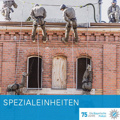 Kachel 75 Jahre Polizei - Spezialeinheiten